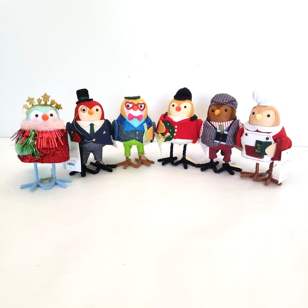 NEW!! (6) Target 2025 Wondershop Featherly Friends Winter Christmas Birds Xmas